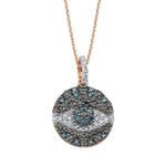 Load image into Gallery viewer, Eye Light Multi-Colored Diamond Necklace
