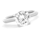 Load image into Gallery viewer, MEMOIRE 18K White Gold Solitaire Engagement Ring