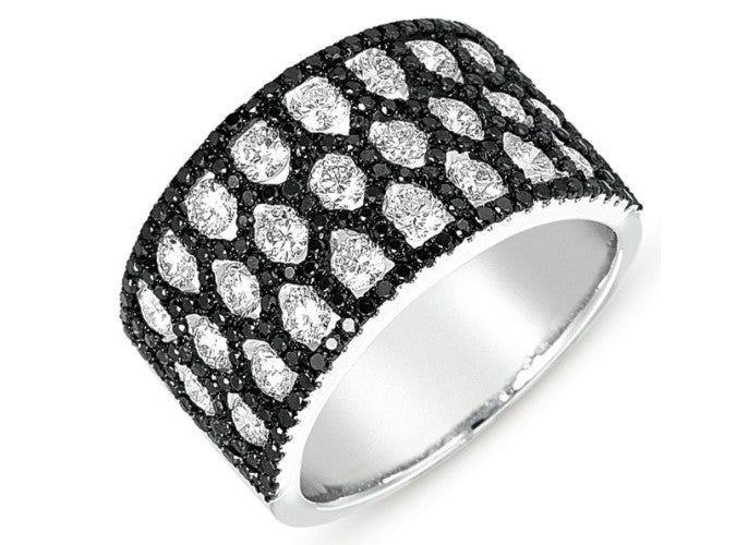Black & White Diamond Fashion Ring