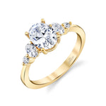 Load image into Gallery viewer, PARADE DESIGNS 14K Yellow Gold Vintage Inspired Oval Engagement Ring