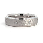 Load image into Gallery viewer, Men&#39;s 18K White Gold Diamond Wedding Band
