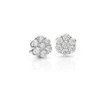 Load image into Gallery viewer, Diamond Cluster Earrings