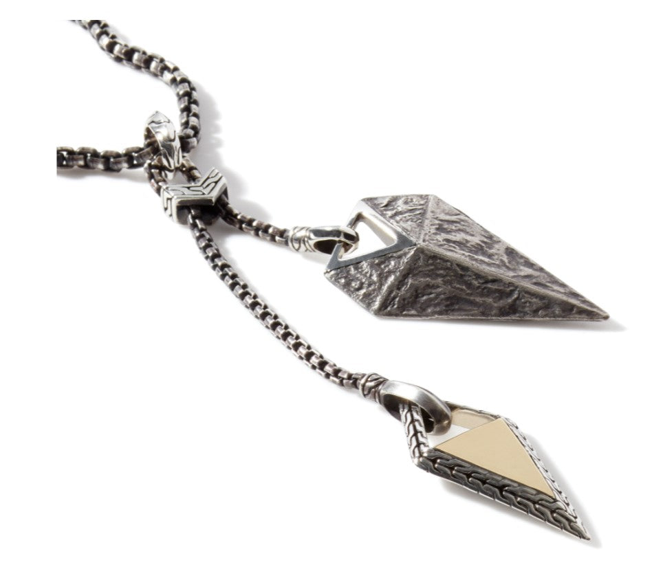 JOHN HARDY Tiga Double Triangle Pendant Y-necklace