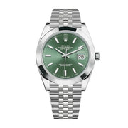 Pre-Owned Rolex Datejust Mint Green 41mm Model 126300