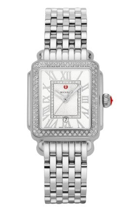 MICHELE Deco Mid Mid Stainless Diamond Watch