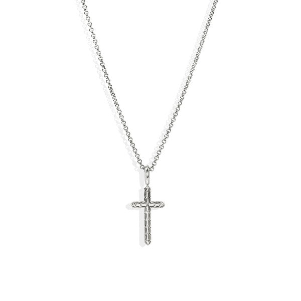 JOHN HARDY Essentials Silver Cross Pendant Necklace