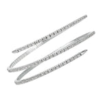 Load image into Gallery viewer, 14K White Gold Diamond Flexible Wrap Bracelet
