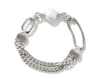Load image into Gallery viewer, Classic Chain Silver And Pearl Bracelet
