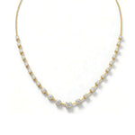 Load image into Gallery viewer, 14K Yellow Gold Graduated Diamond Necklace