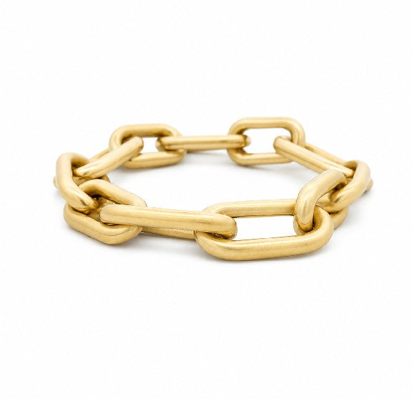 ESTATE 14K Yellow Gold Long Link Gold Bracelet