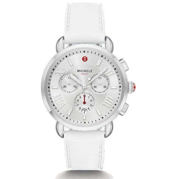 MICHELE Sport Sail Chronograph Marina Silicone Watch