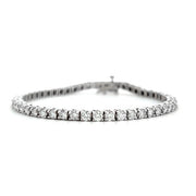 14K White Gold Diamond Tennis Bracelet 3.90cttw