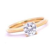 MEMOIRE 18K Yellow Gold Solitaire Engagement Ring