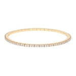 Load image into Gallery viewer, EXTENSIBLE  18K Yellow Gold Diamond Stretchable Tennis Bracelet 2.30 cttw