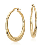 Load image into Gallery viewer, Large Gold Hoop Earrings