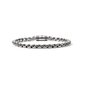 JOHN HARDY Mens Sterling Silver Box Chain Bracelet 4.8mm