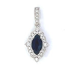 Load image into Gallery viewer, Diamond Sapphire Pendant
