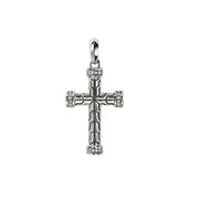 JOHN HARDY Essentials Cross Pendant, Sterling Silver, Diamonds