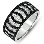 Load image into Gallery viewer, Black and White Diamond Fashion Ring
