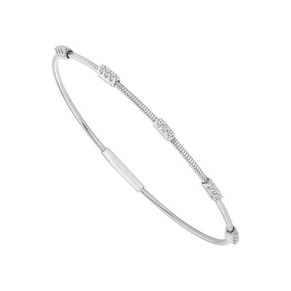 Diamond Flexible Bangle Bracelet