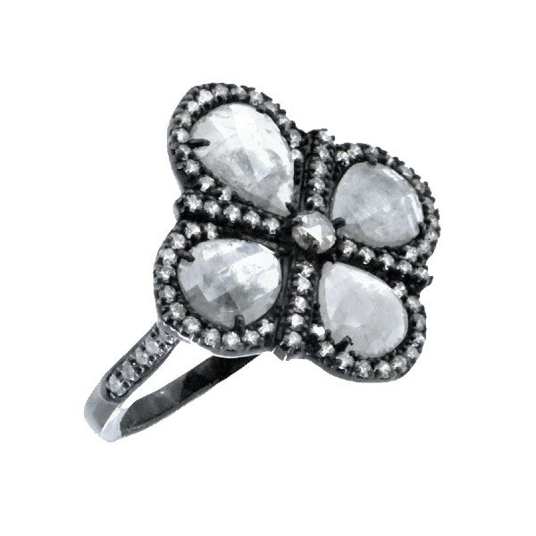 SUTRA 18K White Gold Gray Diamond Ring - FINAL SALE