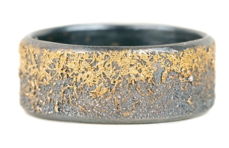 KATE MALLER Black + Gold Dusted Band