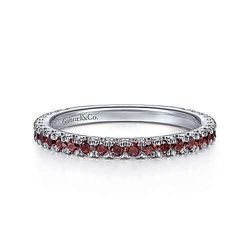 Garnet Stacking Ring