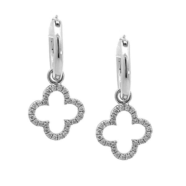 Diamond Clover Earrings