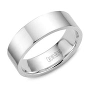 Men's Traditional 7mm Flat Heavy Wedding Band