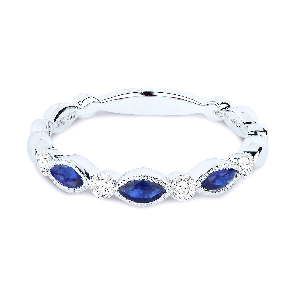 Sapphire and Diamond Band