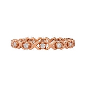 SETHI COUTURE 18K Rose Gold Ayla White Diamond Band