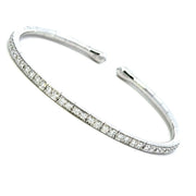 ETHO MARIA 18K White Gold Flexible Diamond Bracelet