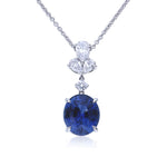 Load image into Gallery viewer, VALANI Sappire and Diamond Necklace