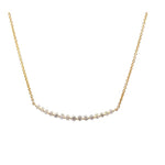 Load image into Gallery viewer, Diamond Curved Bar Necklace