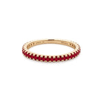 Load image into Gallery viewer, 14K Yellow Gold Ruby Stackable Ring