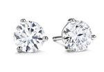 Load image into Gallery viewer, 18K White Gold Hearts on Fire Diamond Stud Earrings 1.02cttw
