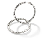 Load image into Gallery viewer, JOHN HARDY Classic Chain Silver Medium Hoop Earrings