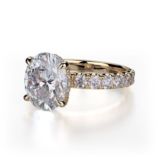 MICHAEL M Crown Engagement Ring