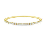 DEMEGLIO 18K Yellow Gold Stretch Diamond Tennis Bracelet