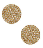 Load image into Gallery viewer, Diamond Disc Stud Earrings
