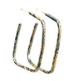 Load image into Gallery viewer, Slice Square Hoop Earrings
