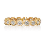 Load image into Gallery viewer, SETHI COUTURE Modern Bezel Yellow Diamond Band
