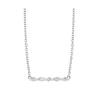 Load image into Gallery viewer, MICHAEL M 18K White Gold Mini Montage Marquise and Round Cut Diamond Bar Necklace