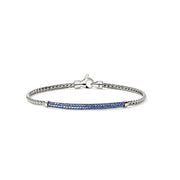 JOHN HARDY Essential Pavé Bracelet, Sterling Silver and Blue Sapphires