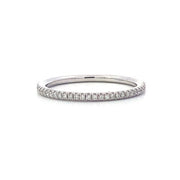 18K White Gold Diamond Wedding Eternity Band 0.21cttw