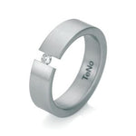 Load image into Gallery viewer, Stainless Steel Diamond Band
