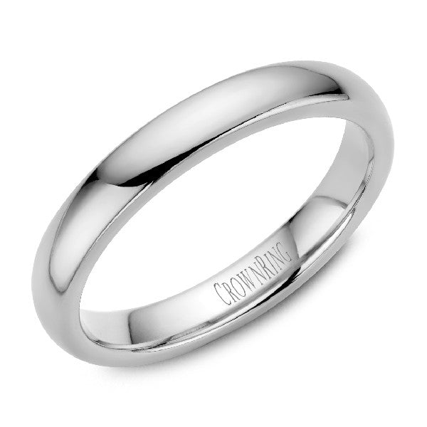 LadiesTraditional 3mm Light Dome Wedding Band