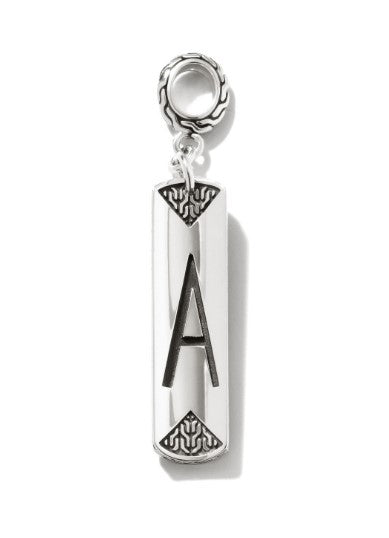 JOHN HARDY Sterling Silver Letter "A" Amulet