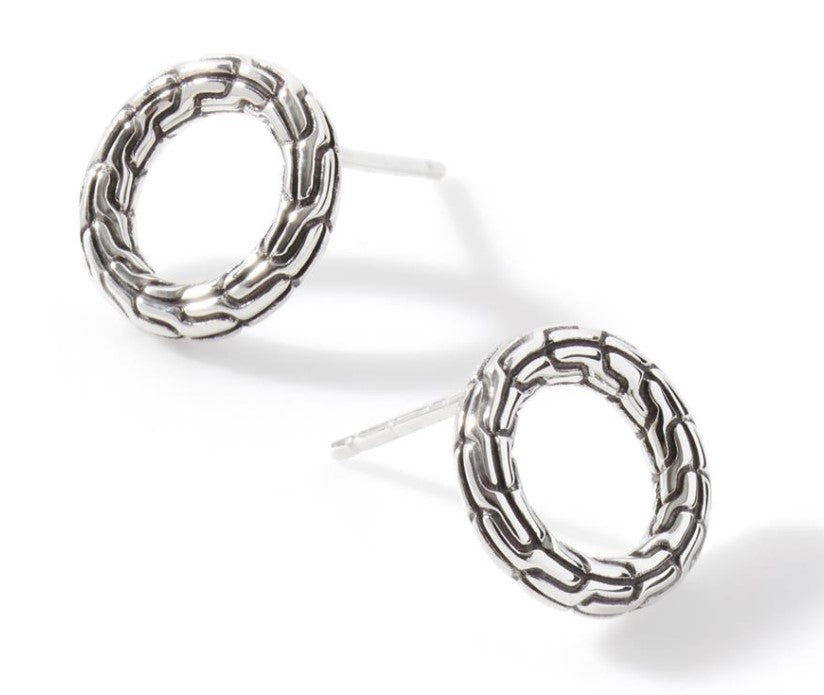 JOHN HARDY Classic Chain Circle Stud Earrings