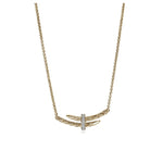 Load image into Gallery viewer, JOHN HARDY 14K Yellow Gold Diamond Spear Station Necklace
